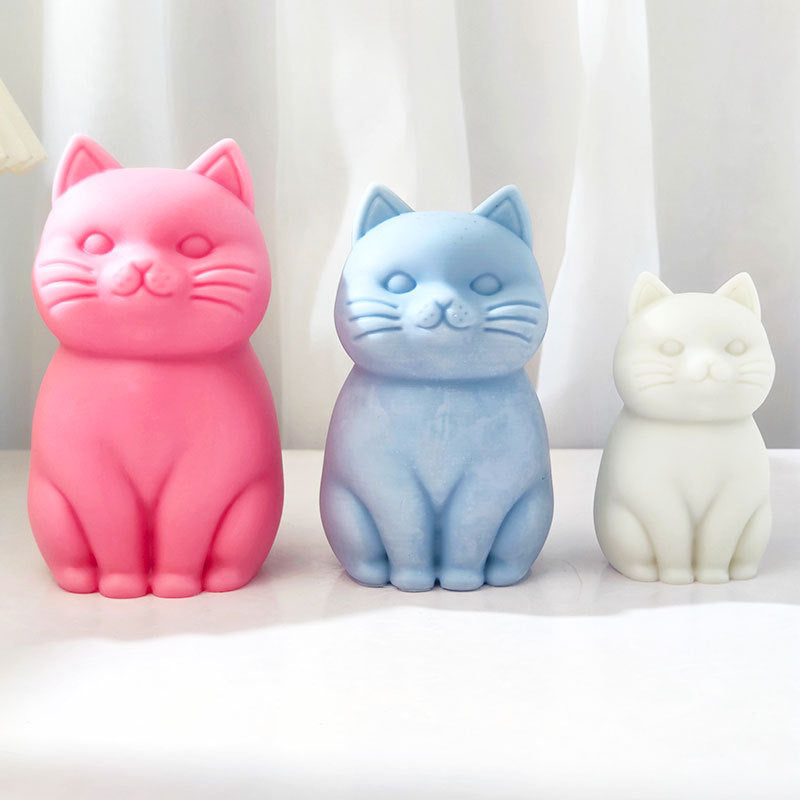 Sitting Cat Candle Silicone Mold