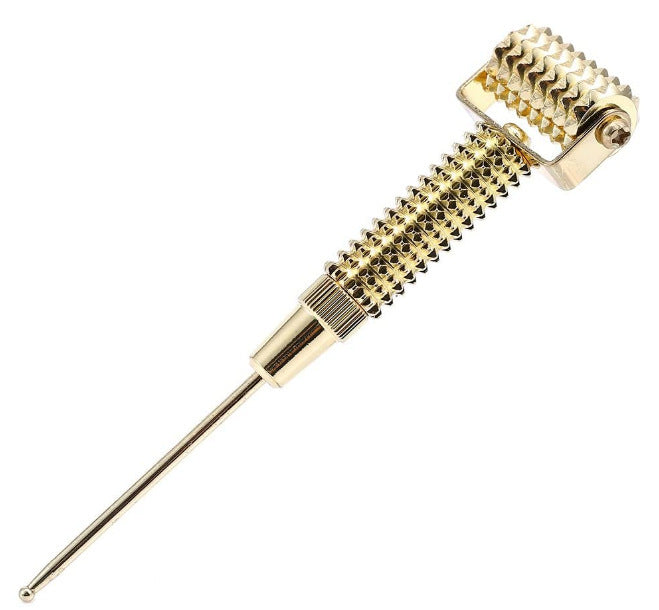 Face-rolled spring ear needle