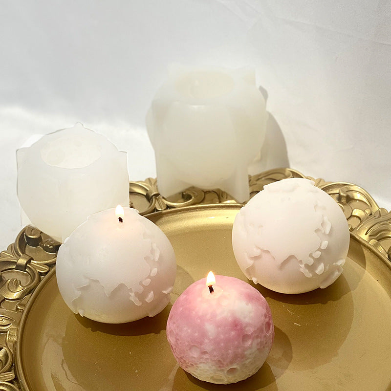 Earth Moon Candle Mould DIY Handmade