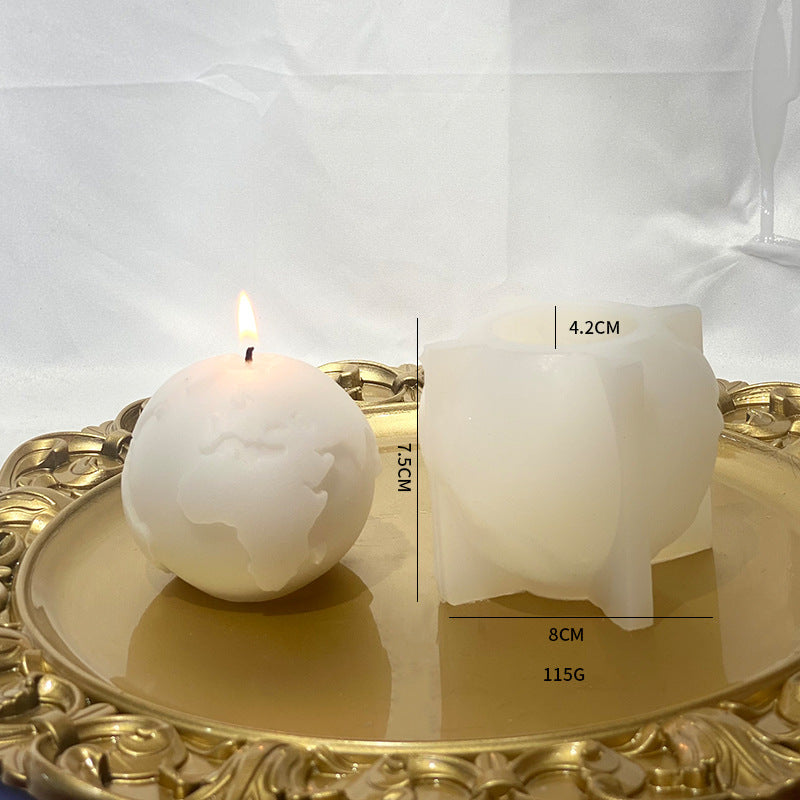 Earth Moon Candle Mould DIY Handmade