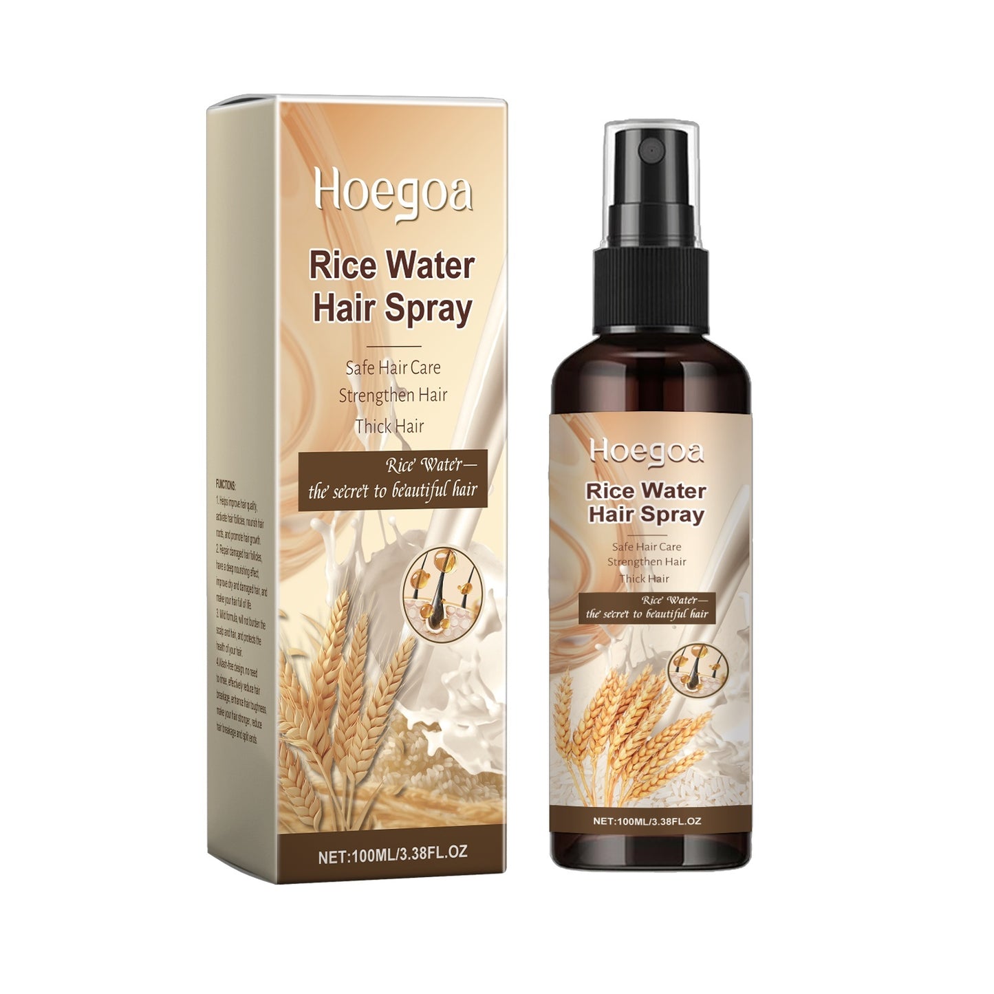 Yeast Rice Wash Free Hair Care Spray