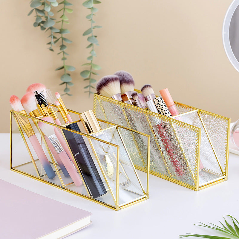 Storage Barrel Inclined Insertion Eyebrow Pencil Shelf