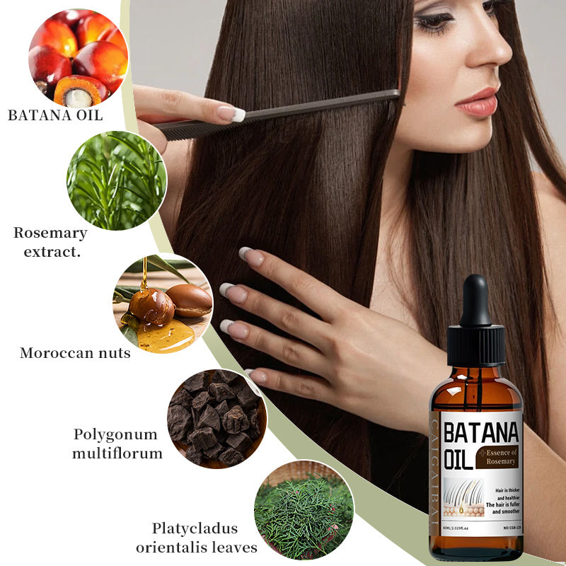 Mysense Batana Natural Hair Growth Oil With Organic Castor & Coconut Oils For Women And Men, Moisturizing & Strengthening Serum For Scalp & Hair Care