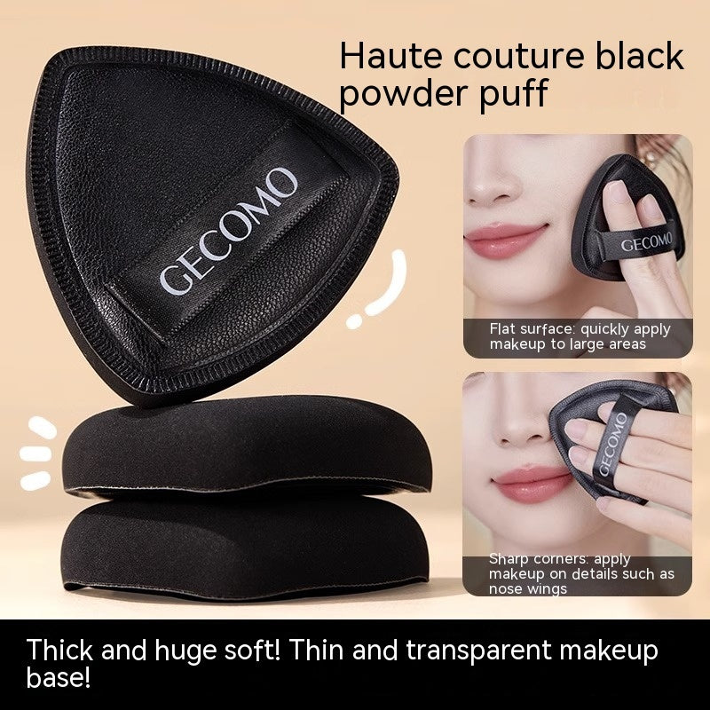 Black Pineapple Puff Liquid Foundation Dedicated Non-edible Powder Wet And Dry Sponge Makeup Super Soft Cushion With Box