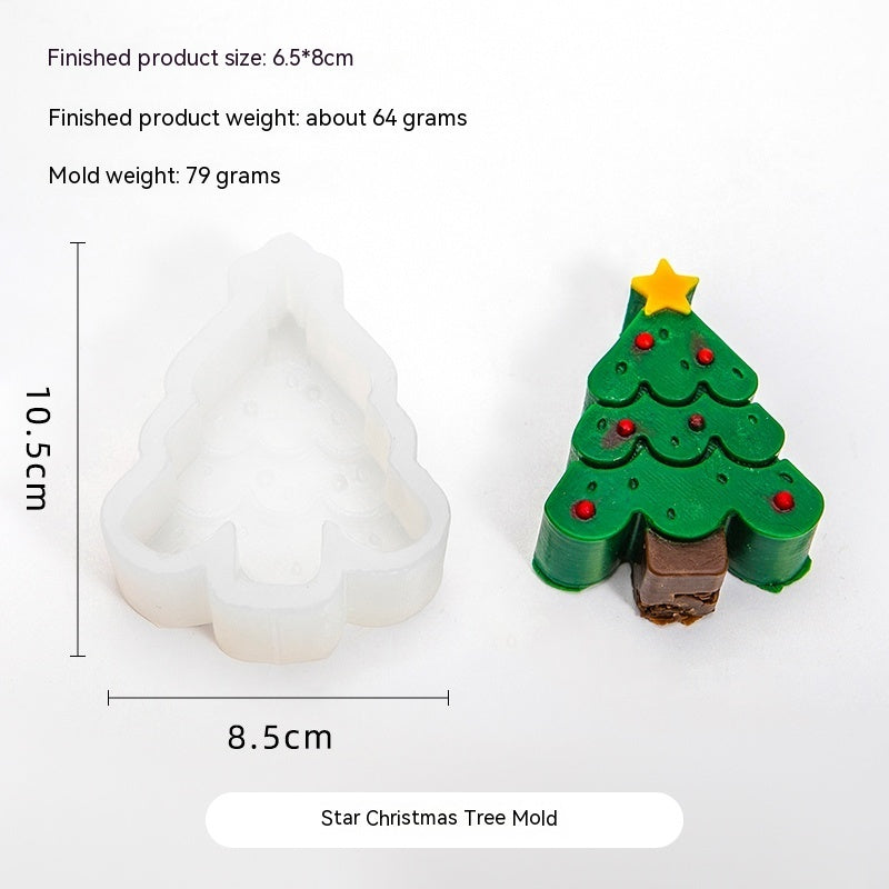 Homemade Christmas Candle Silicone Mold