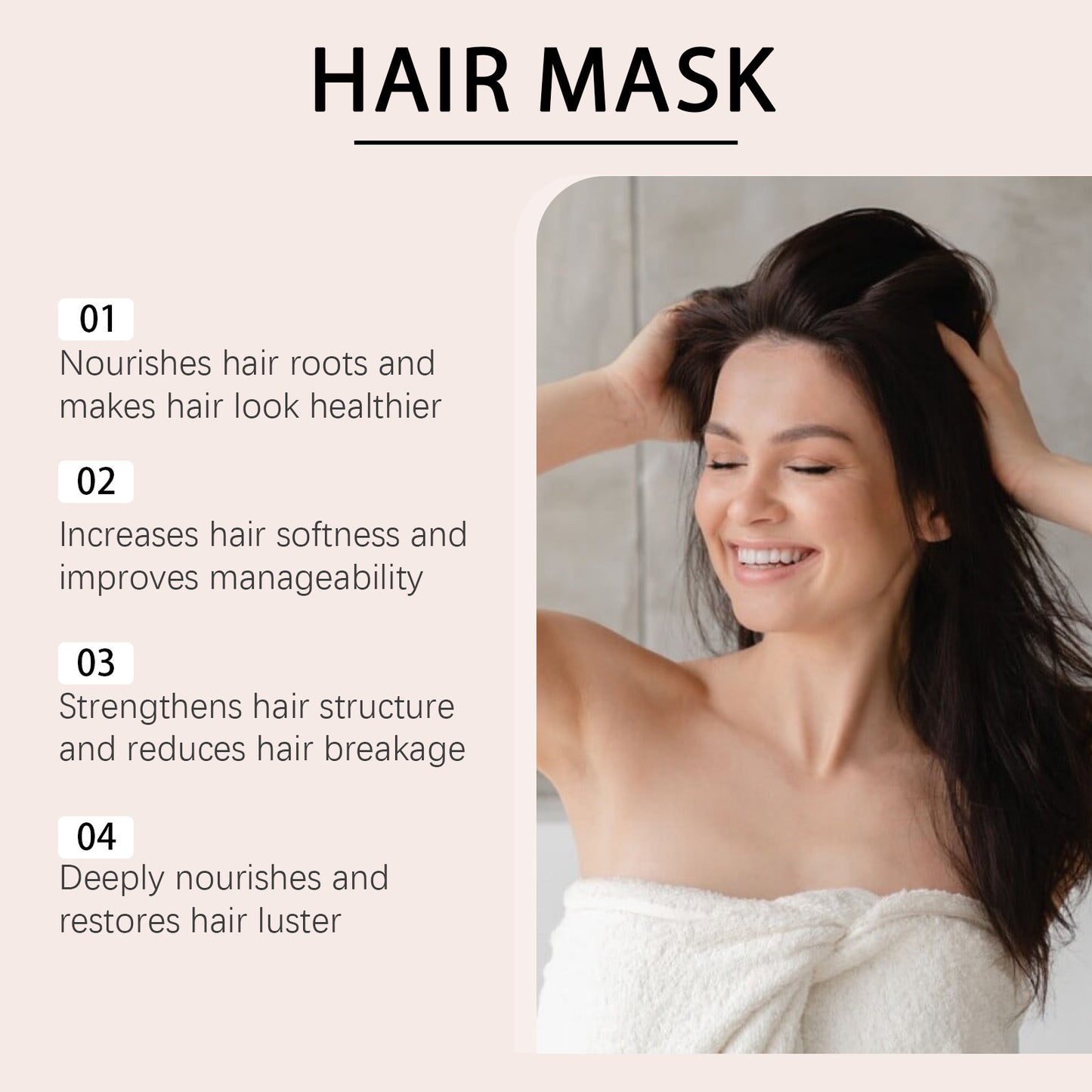 Household Portable Deep Nourishing And Hydrating Care Hair Mask