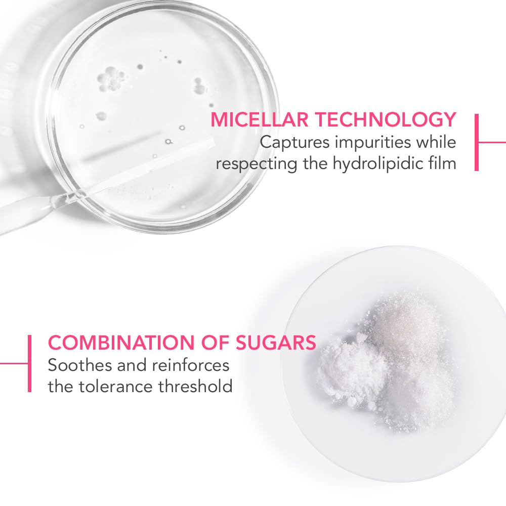 Bioderma Sensibio H2O Micellar Water Pump, Makeup Remover Cleanser, Gentle for Skin, Fragrance-Free & Alcohol-Free, Gentle Face Cleanser for Sensitive Skin, 16.9 Fl Oz