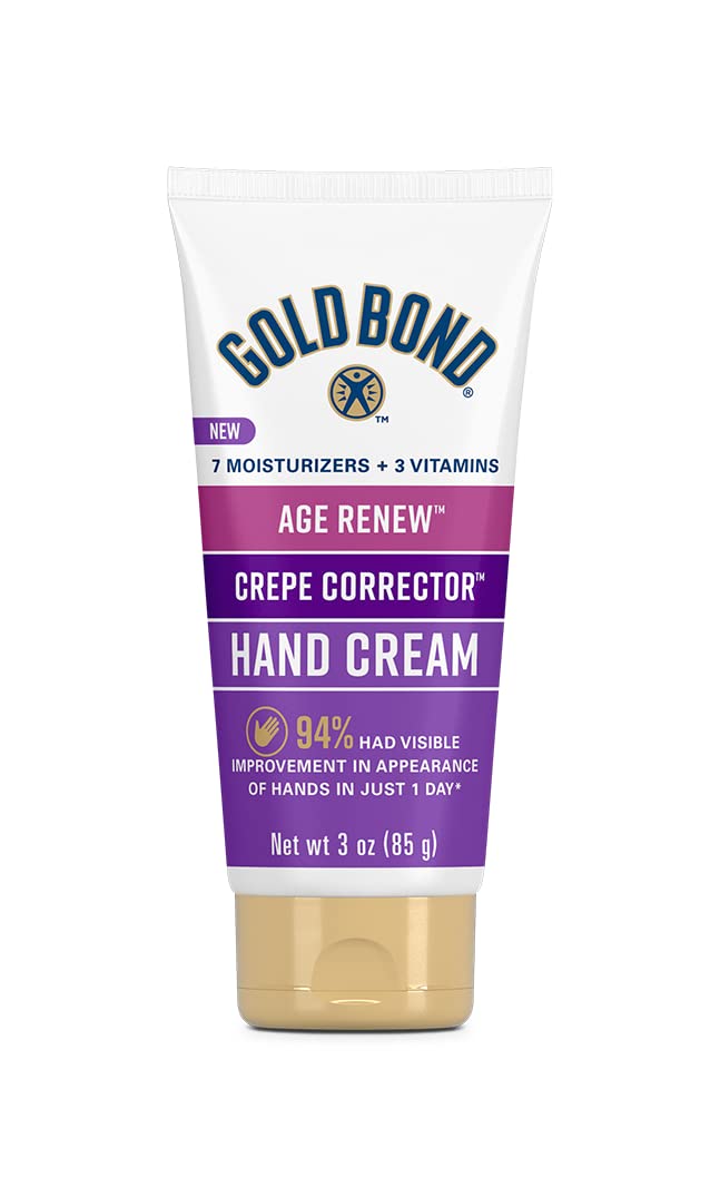 Gold Bond Age Renew 14 oz Crepe Corrector Body Lotion & 3 oz Hand Cream Bundle, Replenishing & Smoothing Formulas
