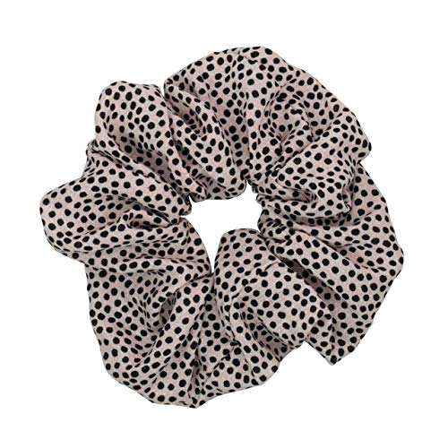 Kitsch Satin Rhinestone Brunch Scrunchie - Softer than Silk Scrunchies for Women | Jumbo Satin Hair Tie for Thick Thin Hair (Dot)