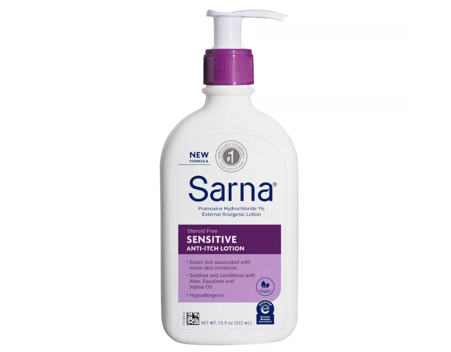 Vanicream Gentle Body Wash -12 fl oz & Sarna Sensitive Anti-Itch Lotion for Dry Skin - 7.5 Fl Oz Bundle