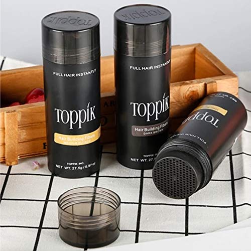 Toppik Hair Building Fibers, Medium Blonde, 1.94 Ounce Fill In Fine or Thinning Hair, Instantly Thicker, Fuller Looking, 9 Shades for Men & Women, Keratin Protein Formula