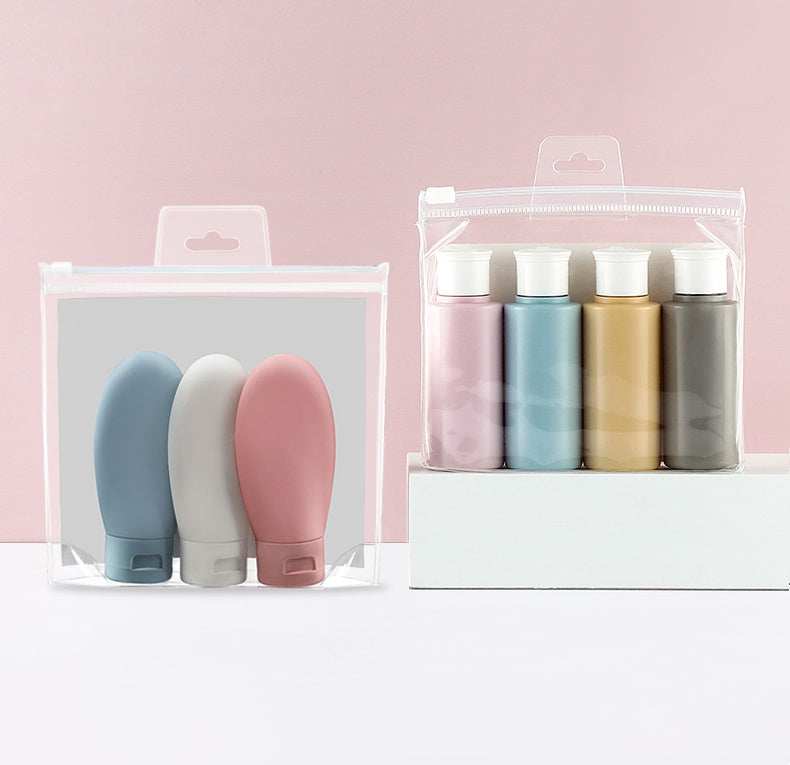 Tube squeeze type cosmetics sub-bottle