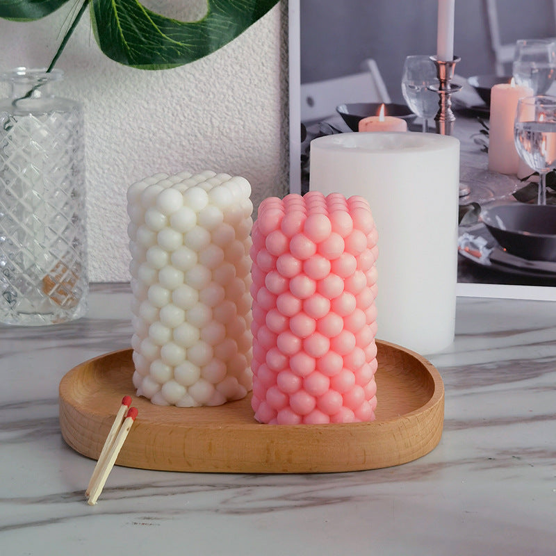 Cylindrical Aromatherapy Candle Silicone Mold