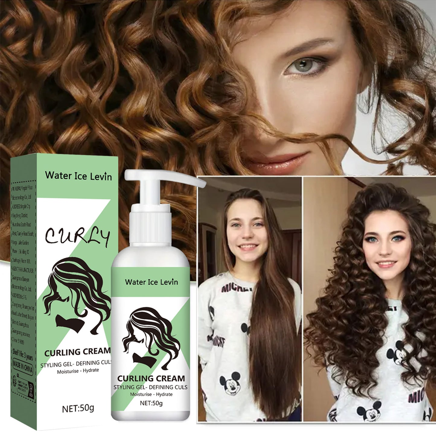 Hair Care Moisturizing Fluffy Long-lasting Styling Elastin