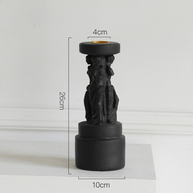 Old Greek Column Candle Holder