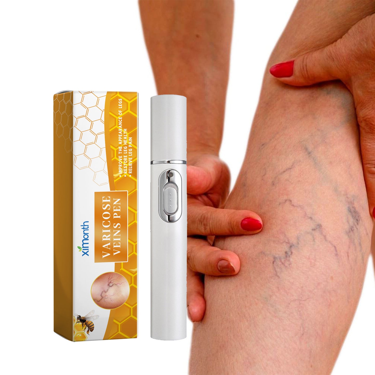 Ximonth Leg Repair Pen Relieve Leg Bulge Discomfort Leg Massage Care Body Repair Pen