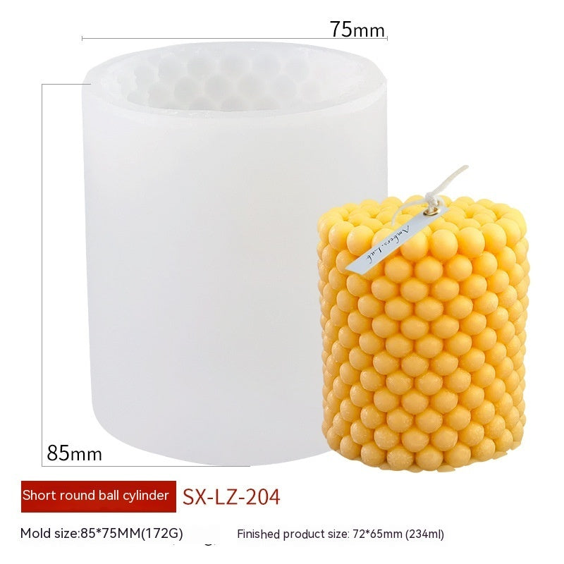 Cylindrical Aromatherapy Candle Silicone Mold
