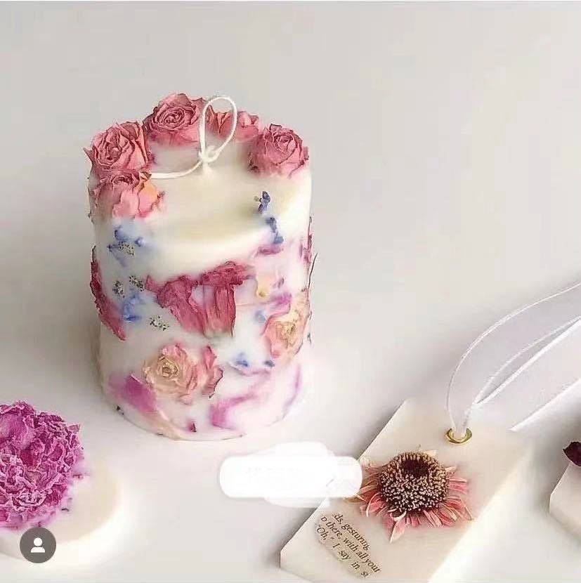 Dried Flower Rose Fragrance Candle