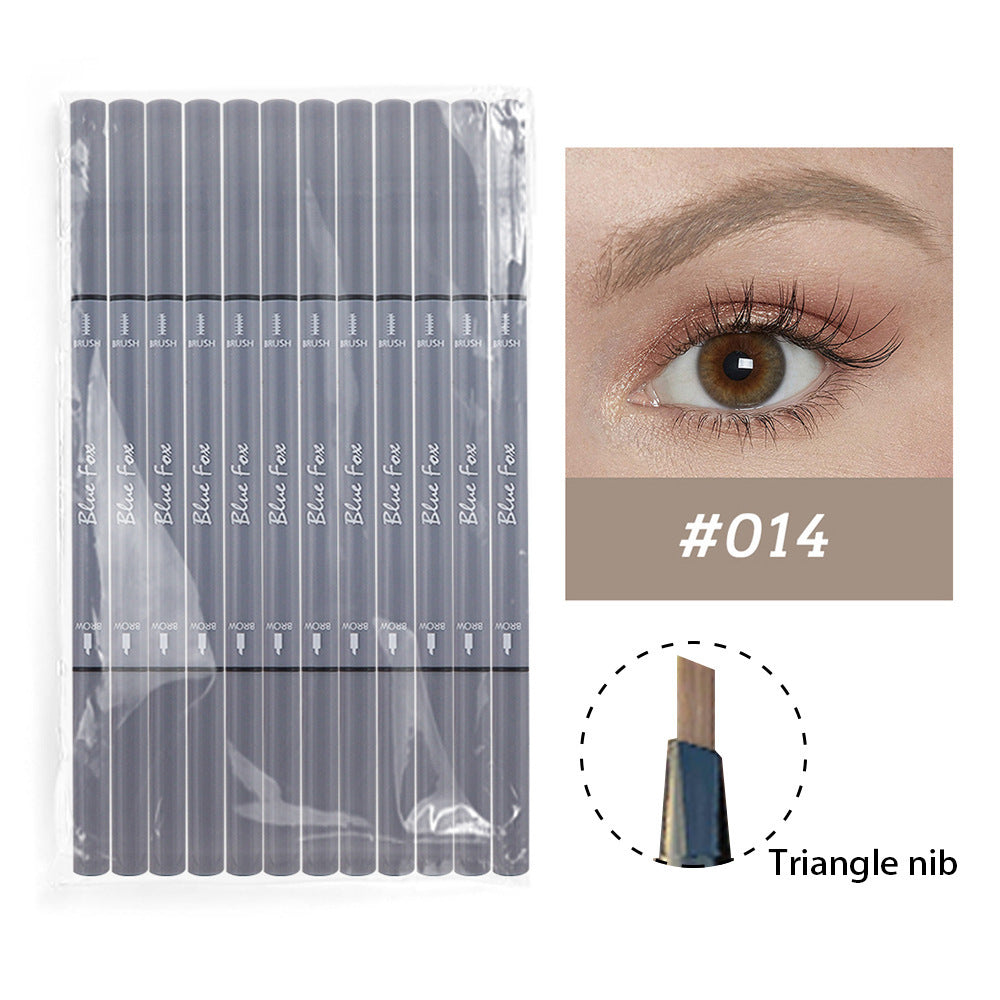 Ultra-fine Double-headed Eyeliner Eyebrow Pencil Rotatable