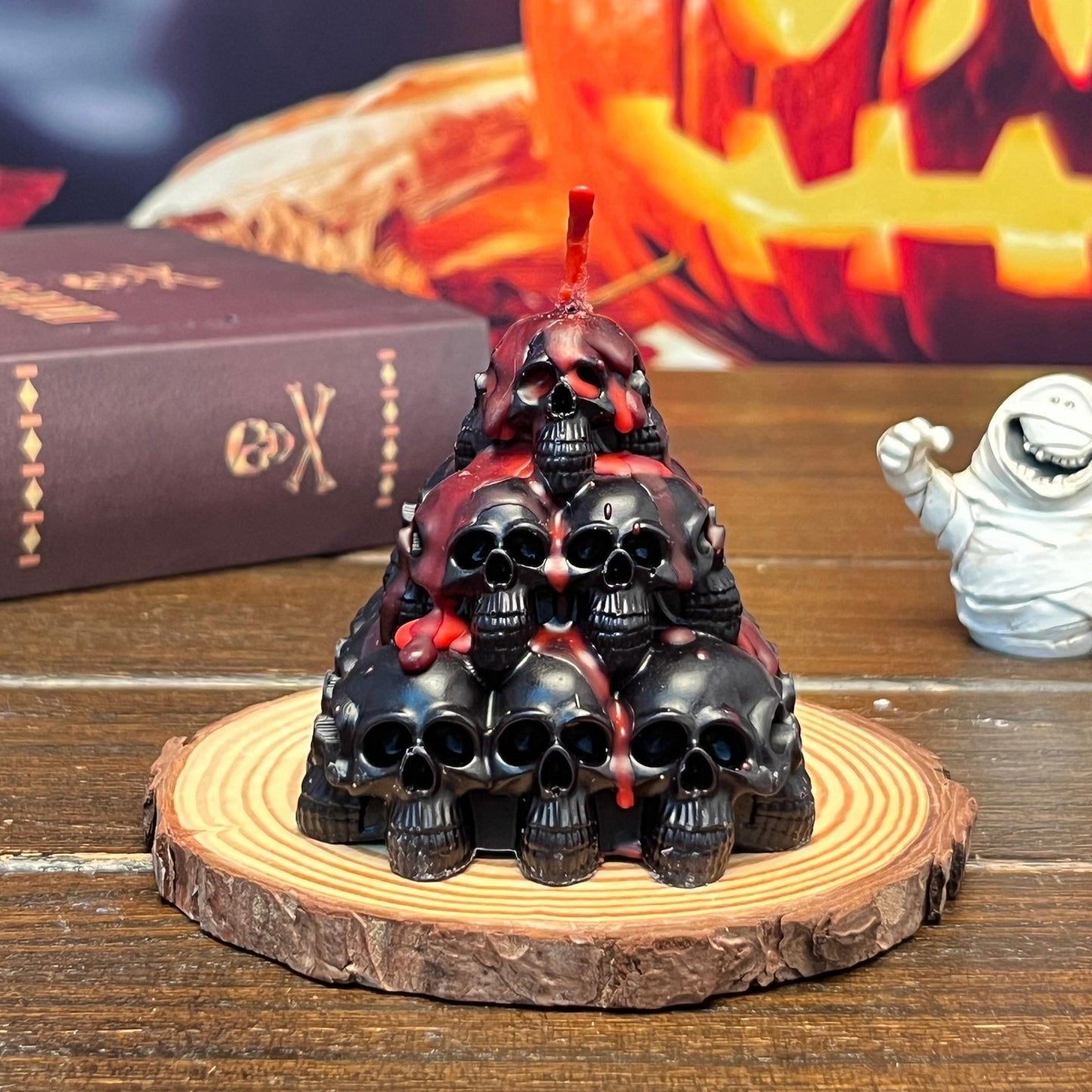 Halloween Candle Party Funny Skull