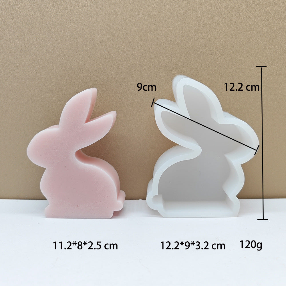 Cute Rabbit Silicone Candle Mould