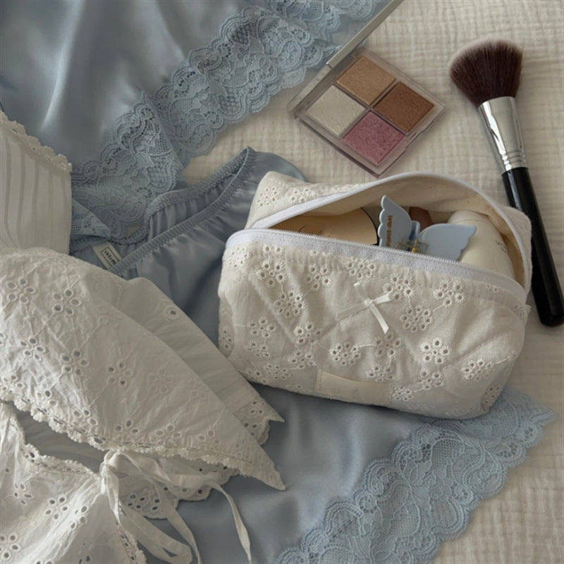 Lace Cosmetics Storage Bag Cotton Travel