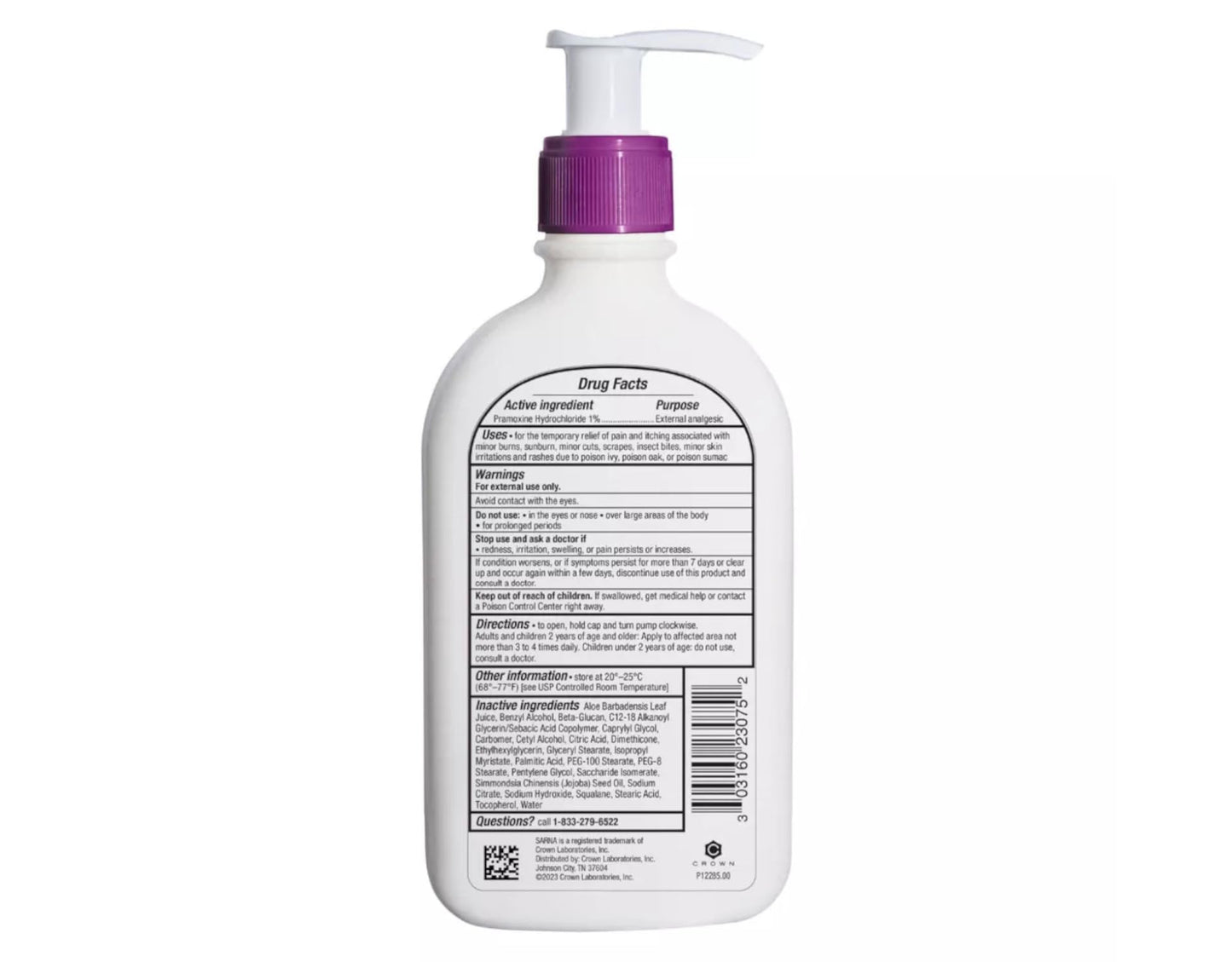 Vanicream Gentle Body Wash -12 fl oz & Sarna Sensitive Anti-Itch Lotion for Dry Skin - 7.5 Fl Oz Bundle
