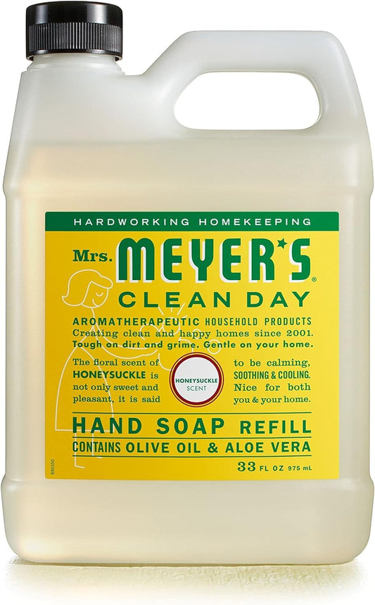 Mrs. Meyer's Clean Day Liquid Hand Soap Refill, Honeysuckle, 33 Oz