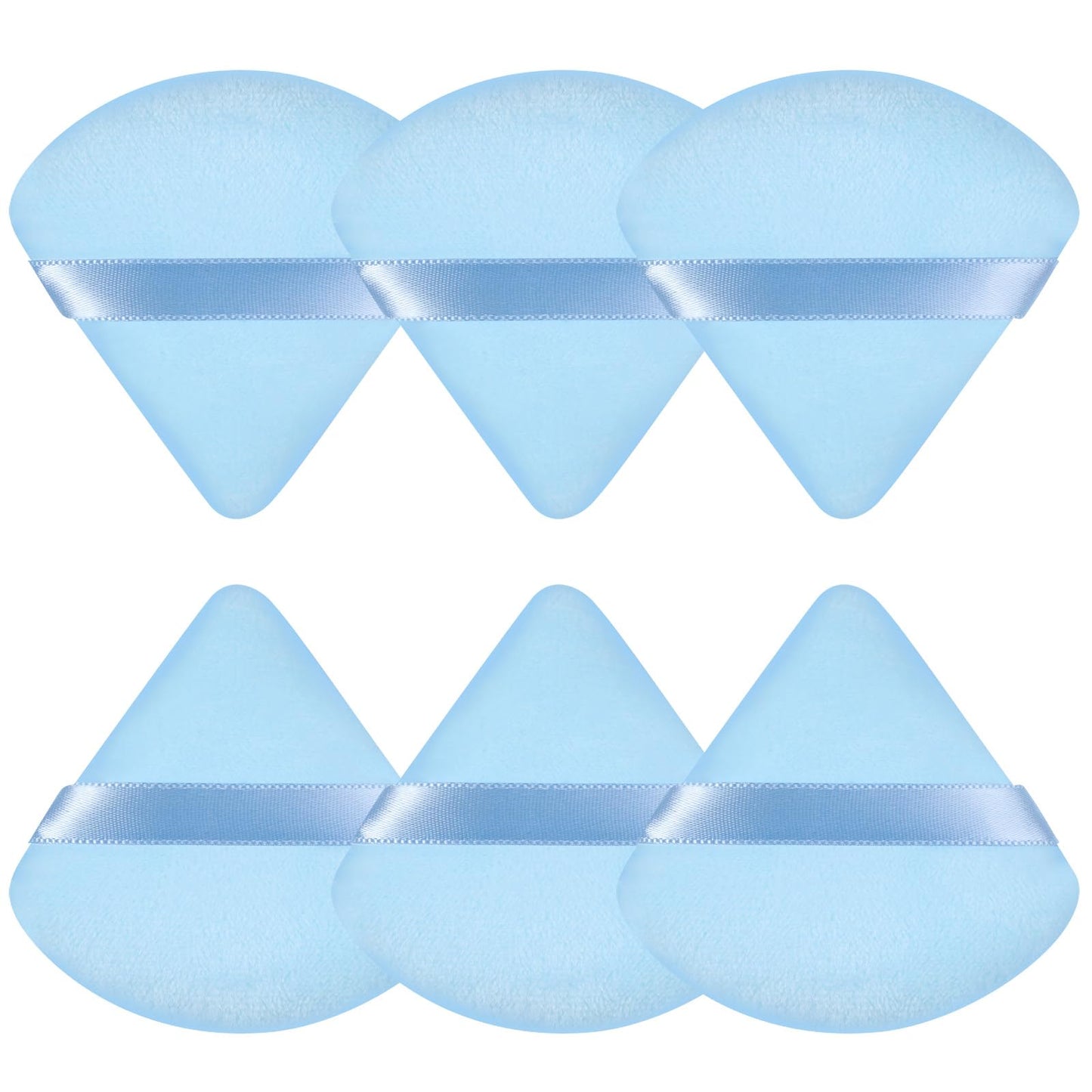 Pimoys 6 Pieces Triangle Powder Puff Soft Makeup Sponge Make Puff for Face Powder Cosmetic Foundation Sponge Makeup Tool