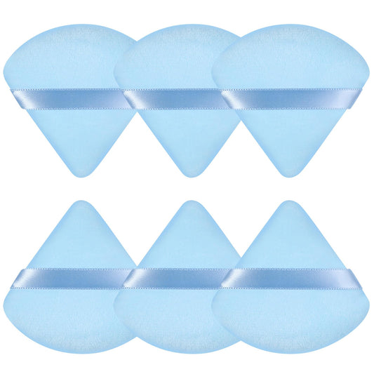 Pimoys 6 Pieces Triangle Powder Puff Soft Makeup Sponge Make Puff for Face Powder Cosmetic Foundation Sponge Makeup Tool
