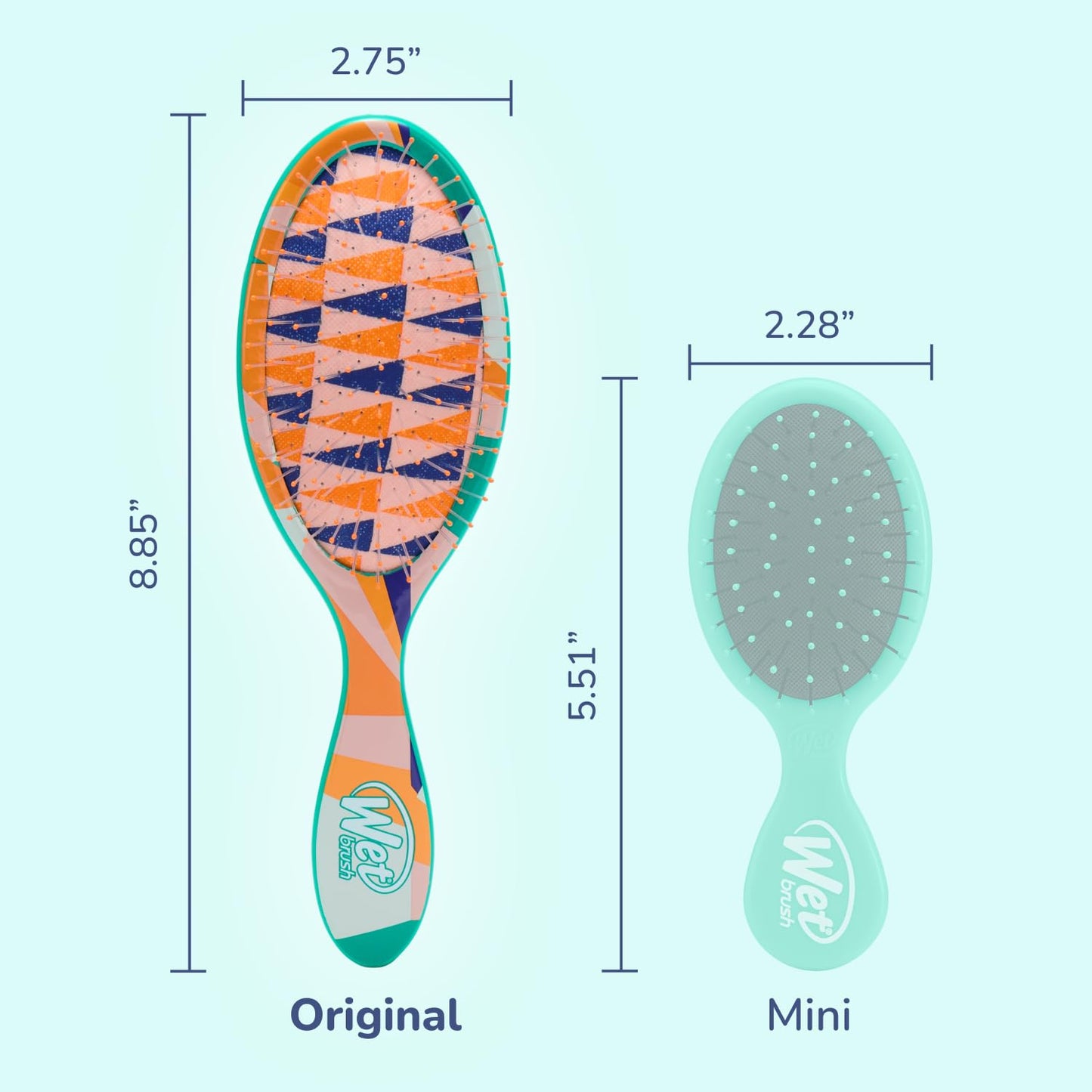 Wet Brush Original Detangler Hair Brush, Flag Up (Artful Ace) - Ultra-Soft IntelliFlex Bristles - Detangling Brush Glides Through Tangles For All Hair Types (Wet Dry & Damaged Hair) - Women & Men