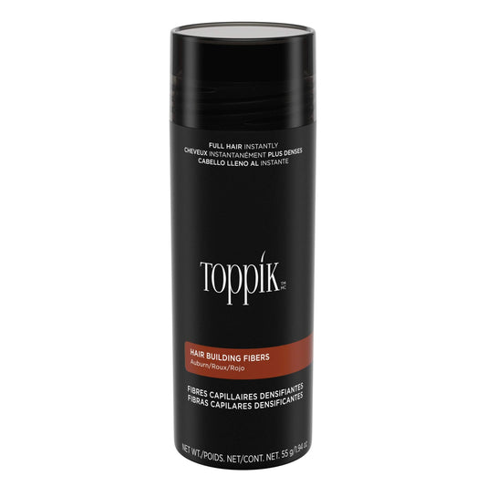 Toppik Hair Building Fibers, Auburn, 1.94 Ounce Fill In Fine or Thinning Hair, Instantly Thicker, Fuller Looking, 9 Shades for Men & Women, Keratin Protein Formula