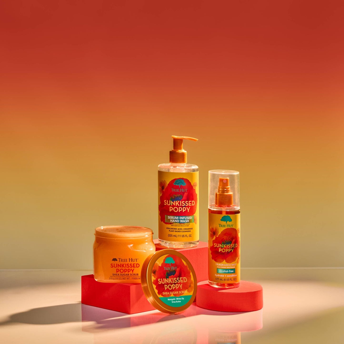 Tree Hut Sunkissed Poppy Fragrance Mist | Spritz On for a Refreshed Feel or Layer with Your Favorite Scents | Versatile Body Spray | 6 fl oz.