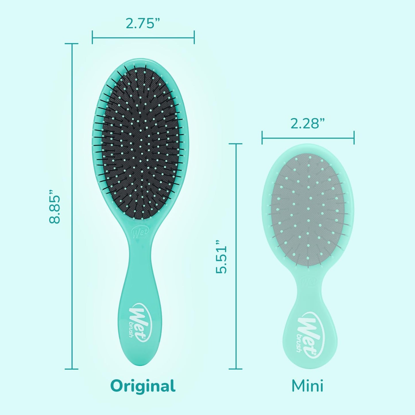 Wet Brush Original Detangler Hair Brush, Amazon Exclusive Aqua- Ultra-Soft IntelliFlex Bristles-Detangling Hairbrush Glides Through Tangles For All Hair Types (Wet Dry & Damaged Hair) - Women & Men