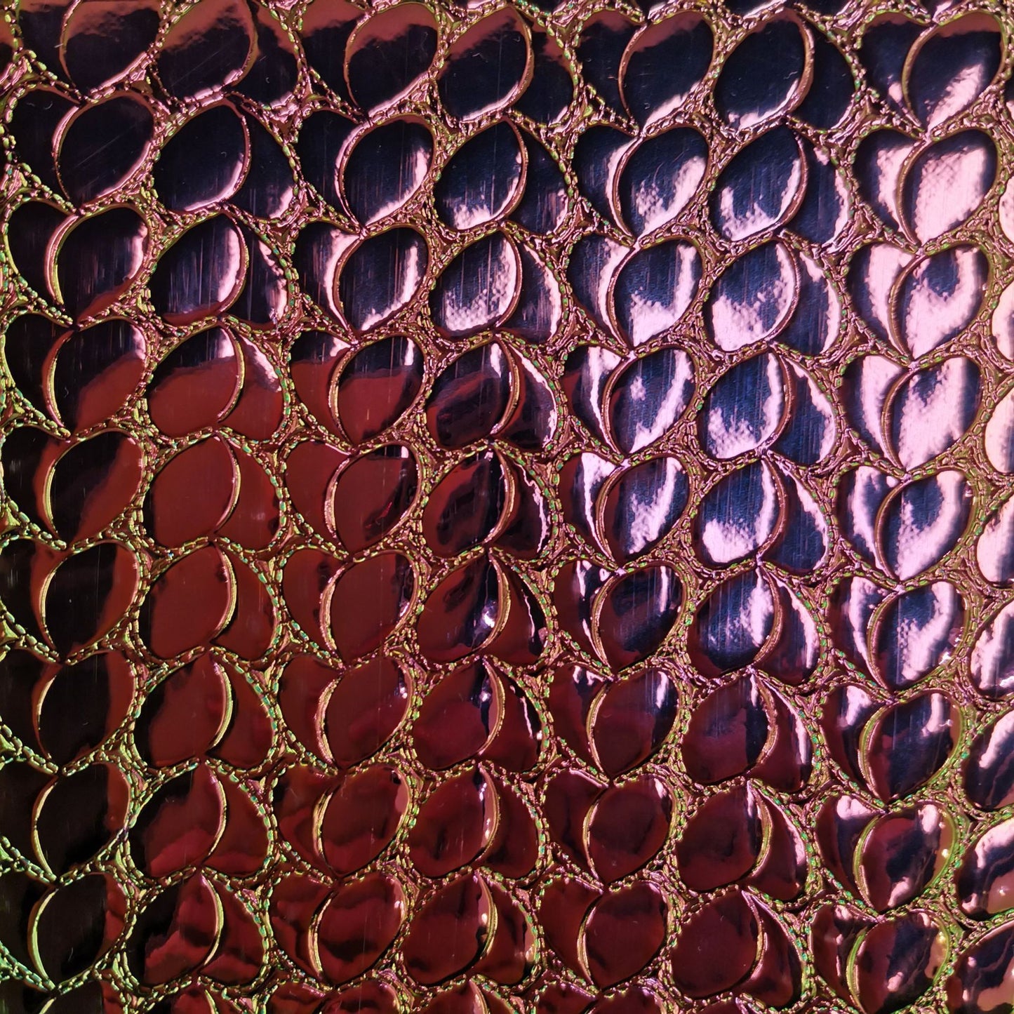 PU Leather Laser Fabric Cosmetic Bag