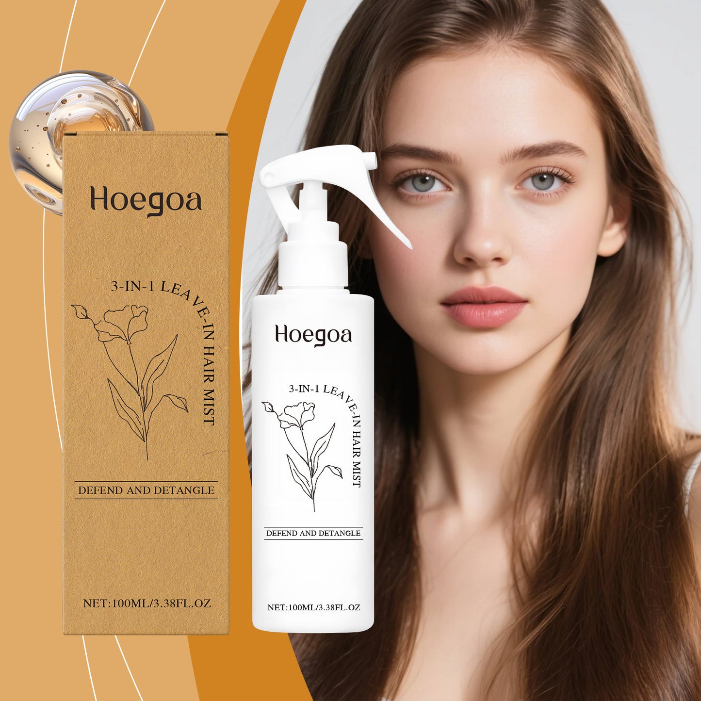 Wash-free Plant Ingredients Care Nourishing Natural & Fluffy Hair Care Dry Hair Spray