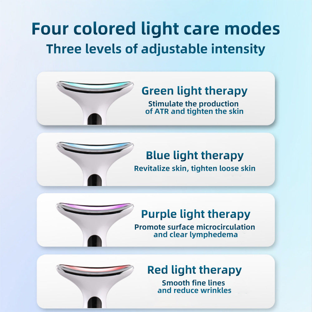 Neck Beauty Instrument The Third Gear Adjust Neck Eye Lifting And Tightening Fade Wrinkles Vibrator