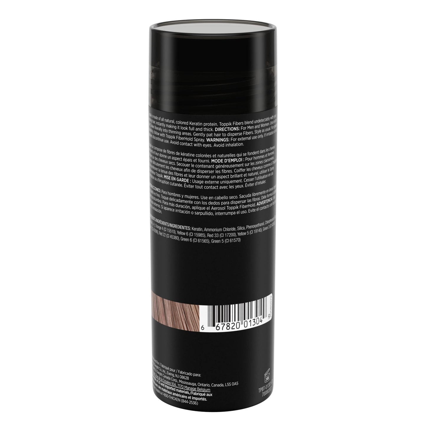 Toppik Hair Building Fibers, Light Brown, 55g Fill In Fine or Thinning Hair, Instantly Thicker, Fuller Looking, 9 Shades for Men & Women, Keratin Protein Formula