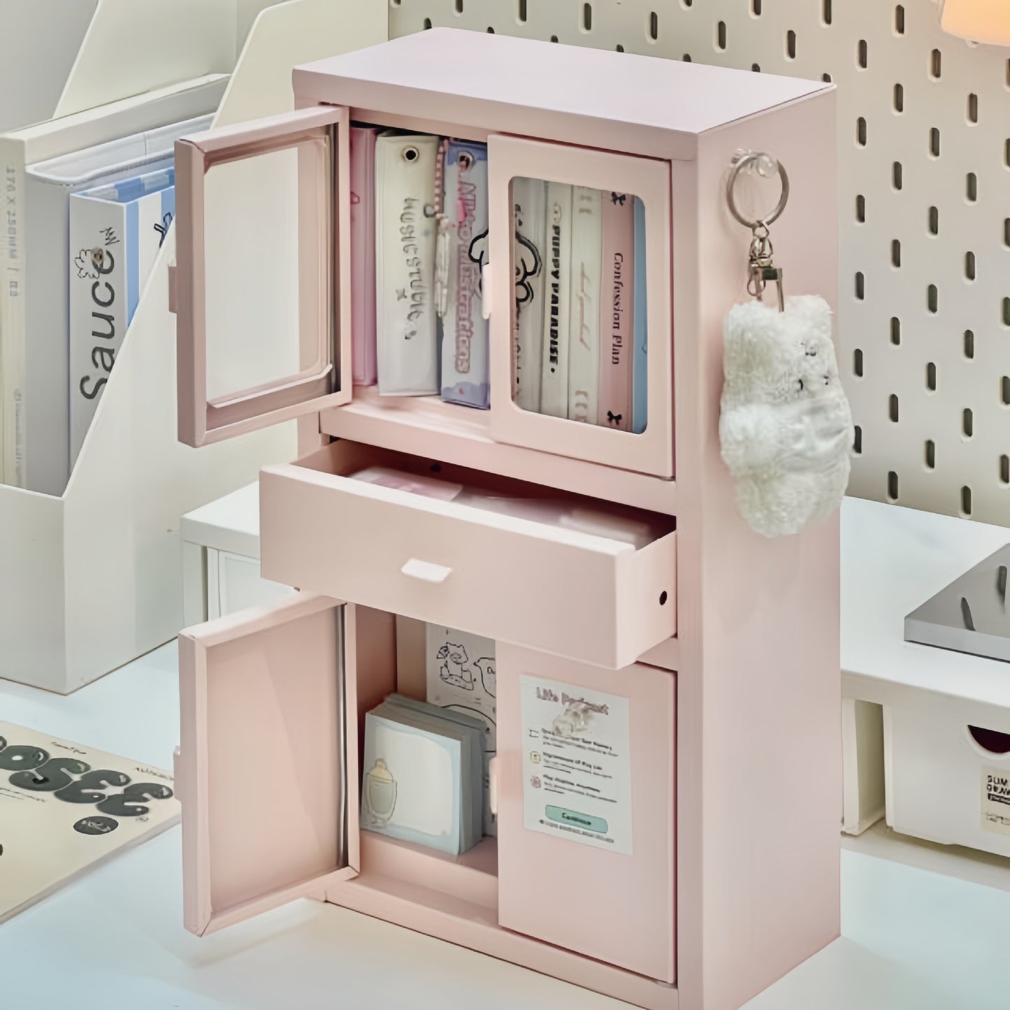 Mini Desktop Cosmetics Jewelry Storage Box