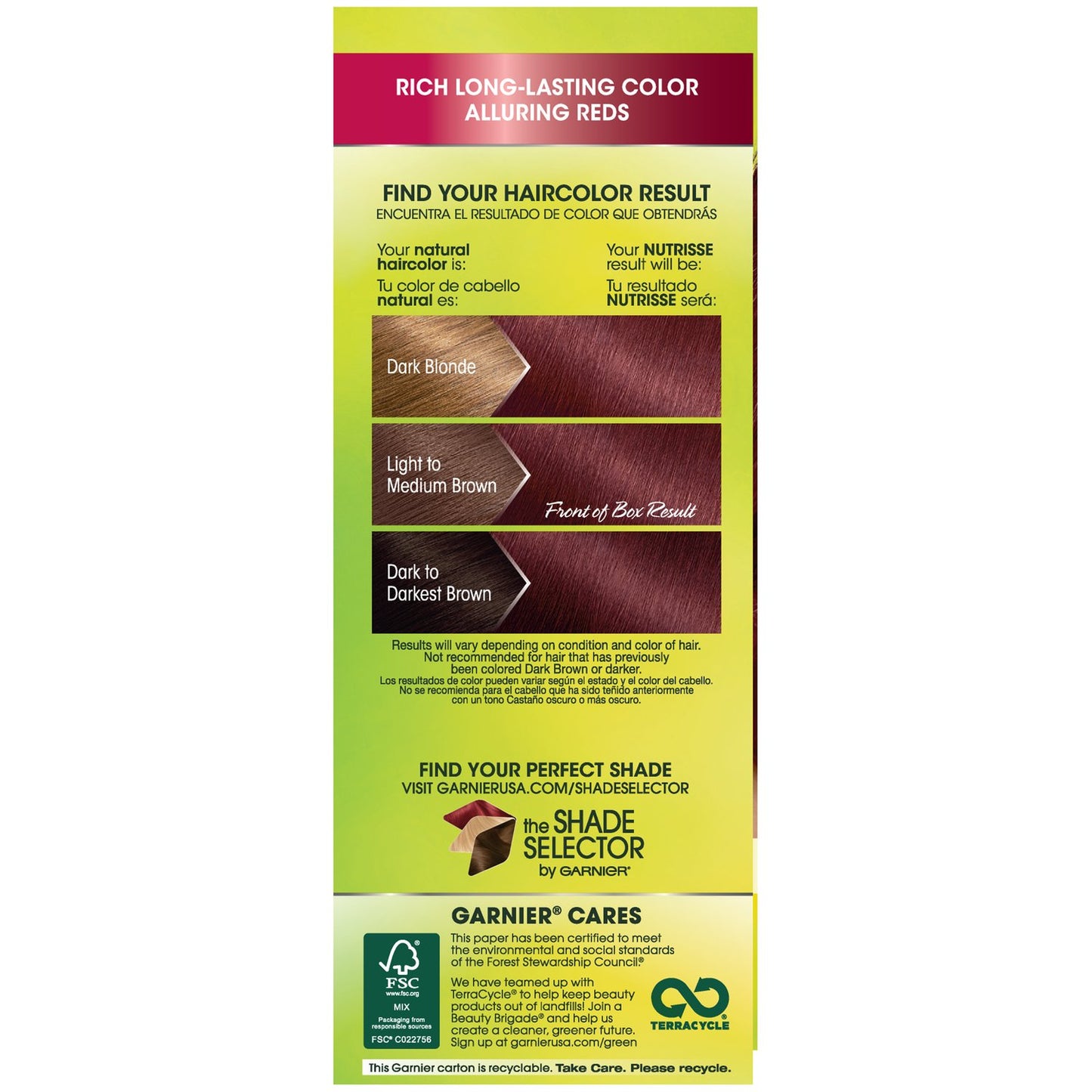 Garnier Nutrisse Nourishing Hair Color Creme, 56 Medium Reddish Brown (Sangria) (Packaging May Vary)
