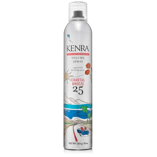 Kenra Professional Volume Spray 25 Coastal Breeze 50% | Super Hold Finishing & Styling Hairspray | Flake-free & Fast-drying | Wind & Humidity Resistance | All Hair Types | 10 oz.