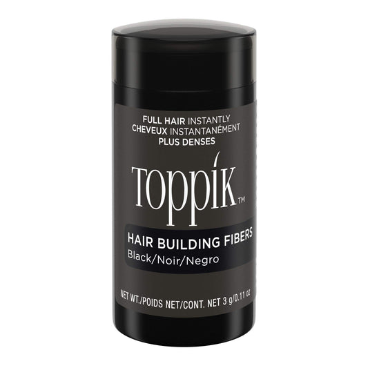 oppik Hair Building Fibers, Black, 3g Fill In Fine or Thinning Hair, Instantly Thicker, Fuller Looking, 9 Shades for Men & Women, Keratin Protein Formula