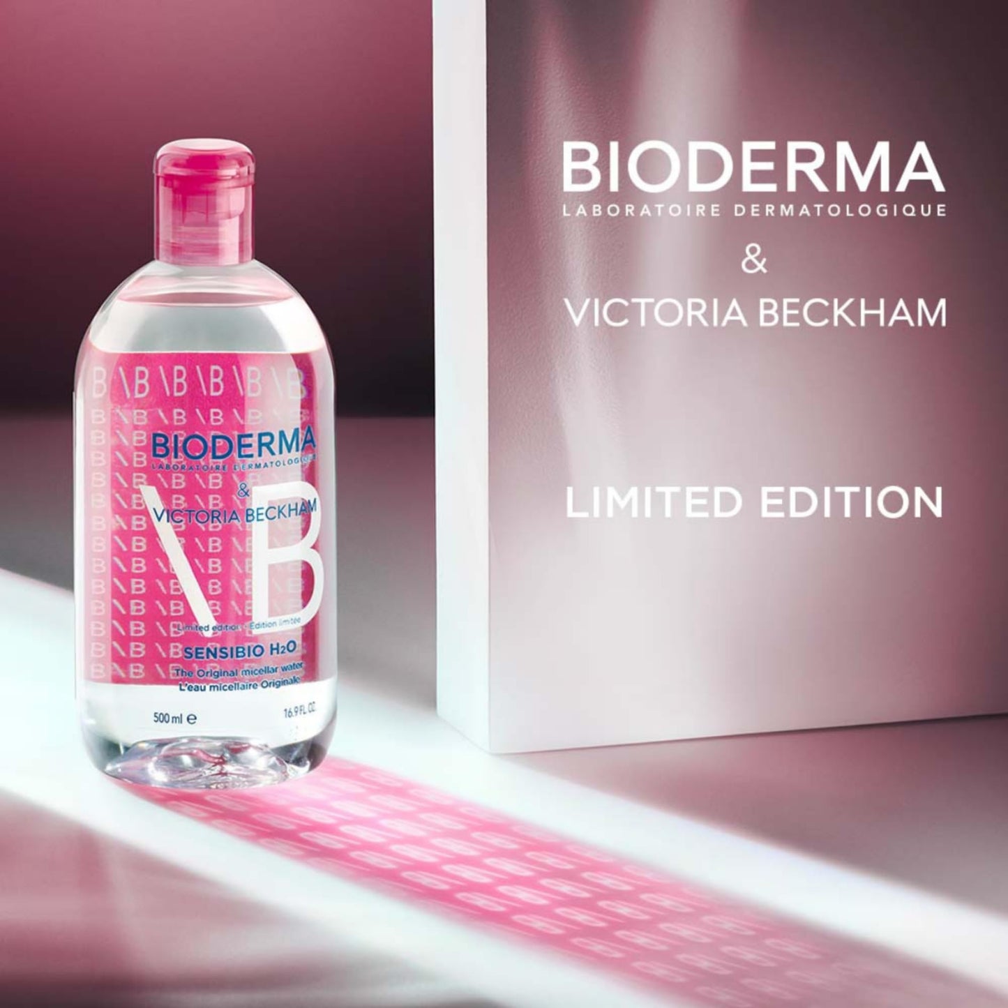 Bioderma Sensibio H2O Micellar Water Limited Edition, Makeup Remover Cleanser, Gentle for Skin, Fragrance-Free & Alcohol-Free, Gentle Face Cleanser for Sensitive Skin, 16.9 Fl Oz
