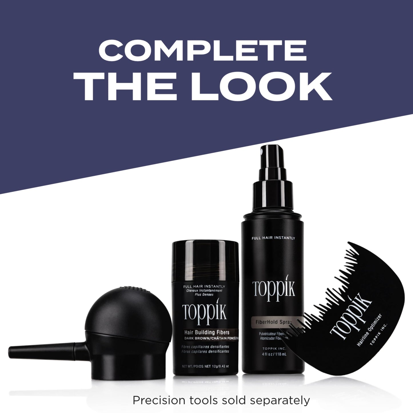 Toppik Hair Building Fibers, Light Brown, 12g Fill In Fine or Thinning Hair, Instantly Thicker, Fuller Looking, 9 Shades for Men & Women, Keratin Protein Formula