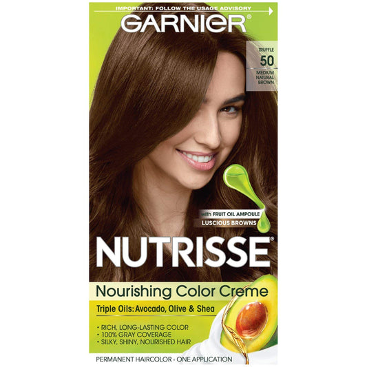 Garnier Nutrisse Nutrisse Haircolor Truffle Medium Natural Brown, Natural Brown
