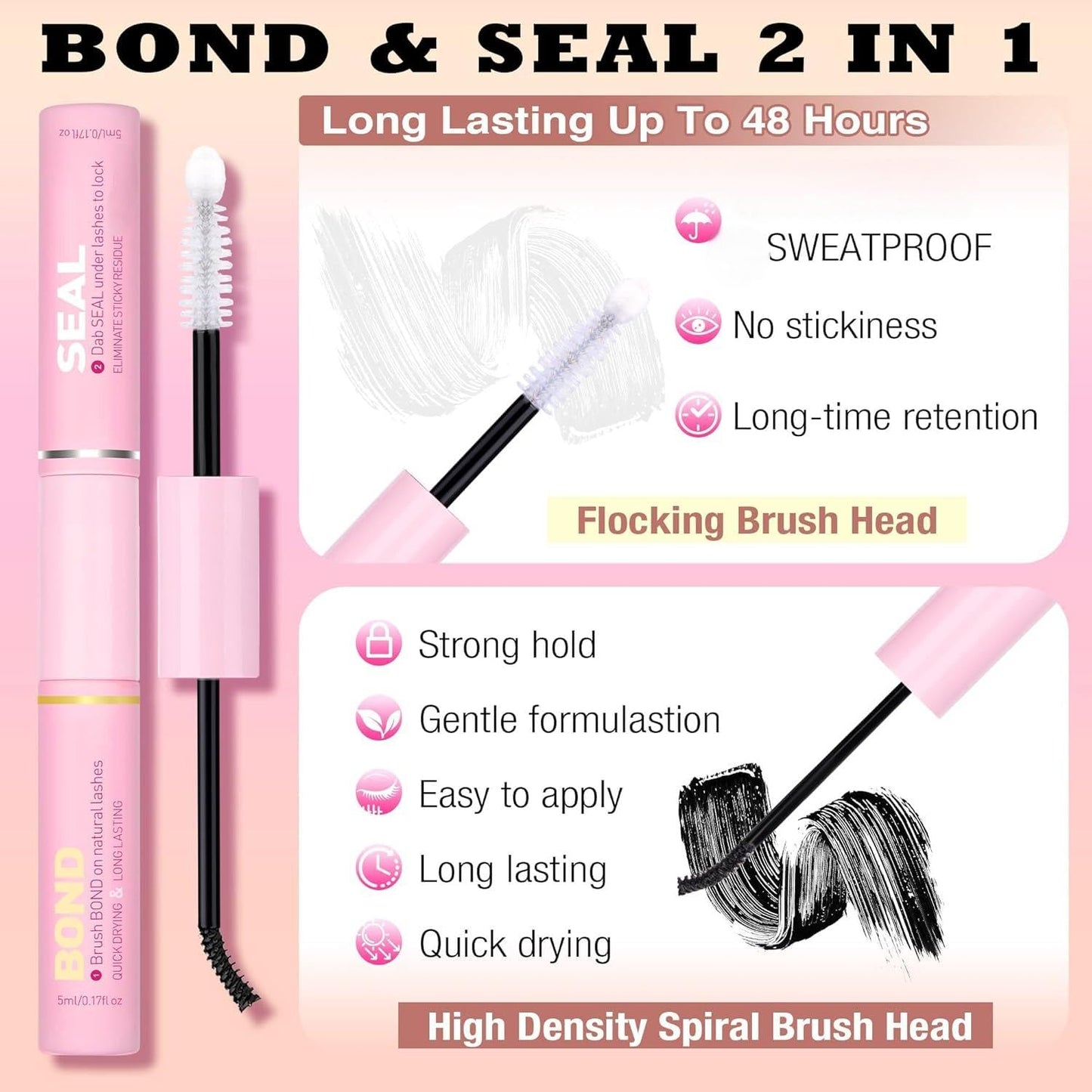 Natural DIY Lash Extension Kit Wispy Lash Clusters D Individual Lashes 20D+30D 280Pcs Lash Clusters Kit 8-16mm Eyelash Extension Kit by FANXITON