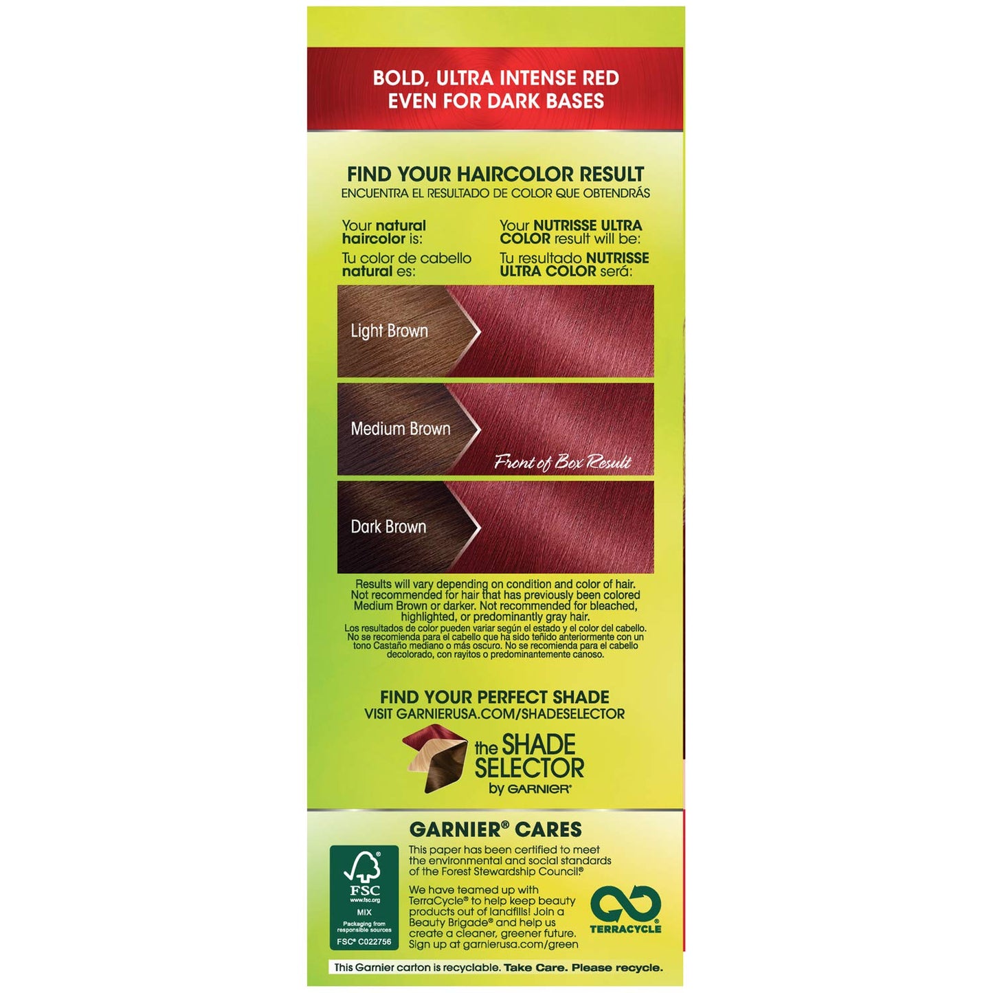 Garnier Nutrisse Ultra Color Nourishing Hair Color Creme, R3 Light Intense Auburn (Packaging May Vary), Pack of 1