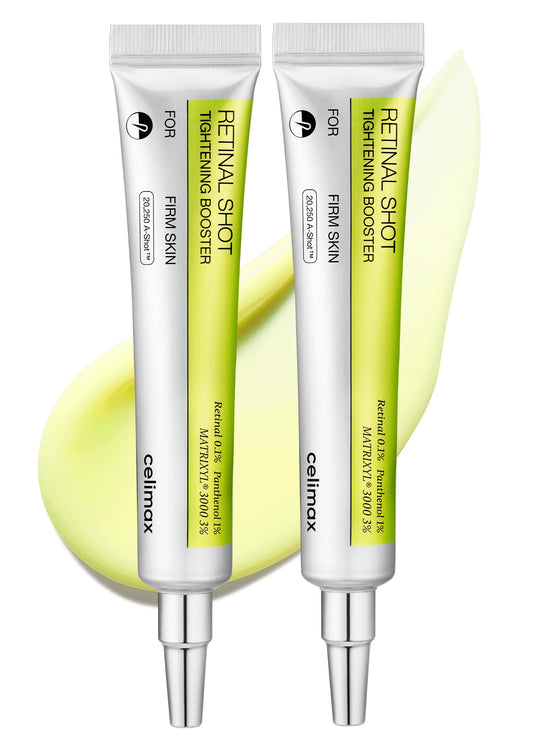 celimax The Vita A Retinal Shot Tightening Booster Duo Set 15mlx2 | with Retinal 0.1%, Matryxyl 3%, Pore Minimizer, Wrinkles & Fine Lines, Firmer Skin