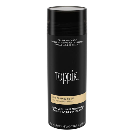 Toppik Hair Building Fibers, Medium Blonde, 1.94 Ounce Fill In Fine or Thinning Hair, Instantly Thicker, Fuller Looking, 9 Shades for Men & Women, Keratin Protein Formula