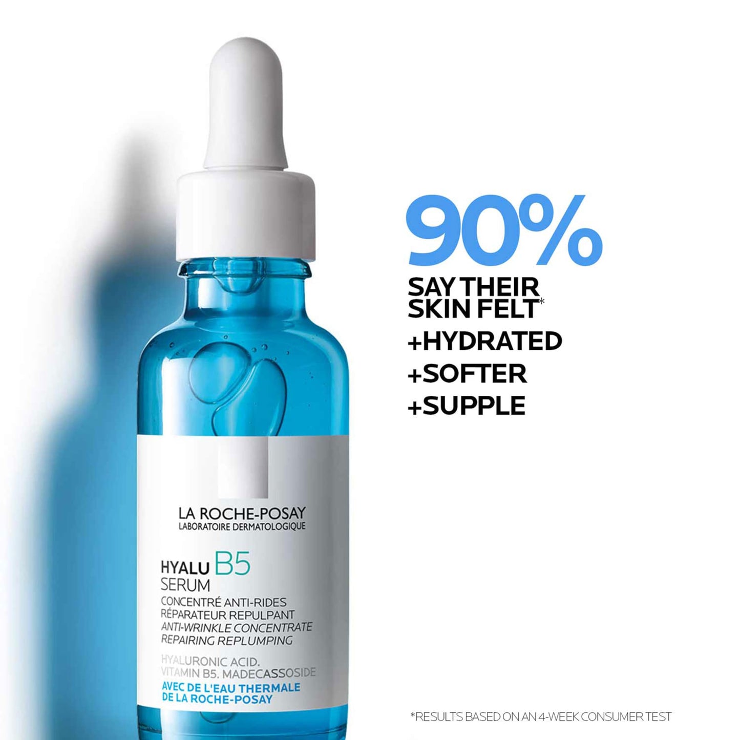 Bundle of La Roche-Posay Hyalu B5 Pure Hyaluronic Acid Serum for Face, Hydrating Serum, Plumps Skin + Anthelios UV Hydra Sunscreen SPF 50, Daily Hydrating Broad Spectrum Invisible SPF Protection